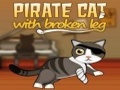 Pirate Cat Kwa Leg Broken kucheza online