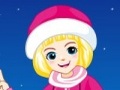 Winter snowman na msichana kucheza online